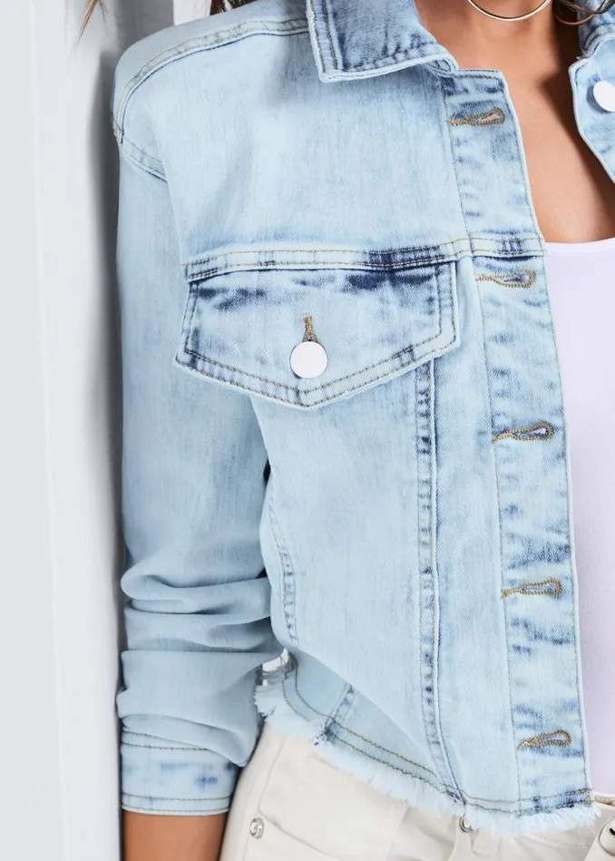 ACID WASH DENIM JACKET Acid Wash Women VENUS Denim