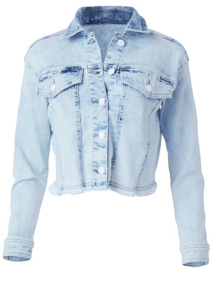 ACID WASH DENIM JACKET Acid Wash Women VENUS Denim
