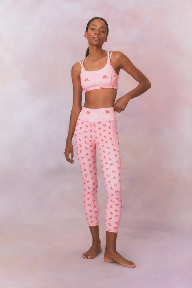 Active Women LoveShackFancy Aiden Sports Bra Rosy Romance