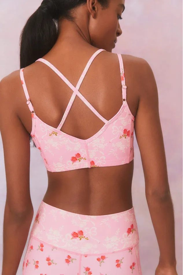 Active Women LoveShackFancy Aiden Sports Bra Rosy Romance