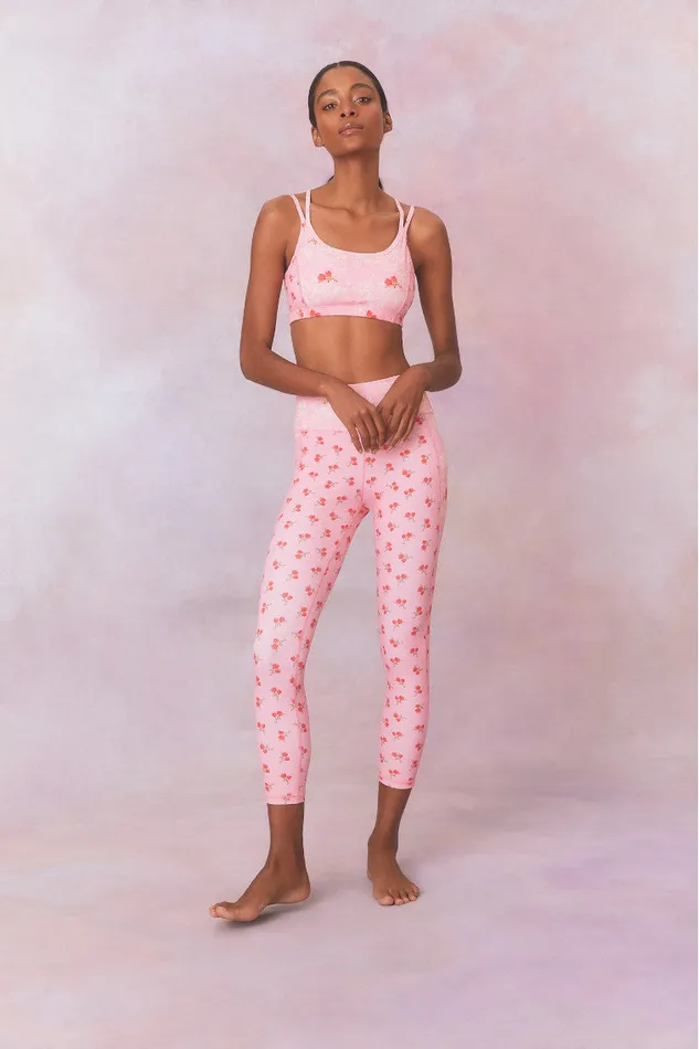 Active Women LoveShackFancy Aiden Sports Bra Rosy Romance