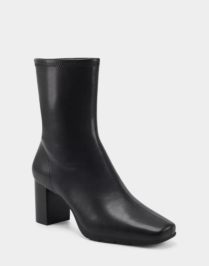 Aerosoles Comfortable Women039s Ankle Boot In Black Stretch Black Women Heeled Boots