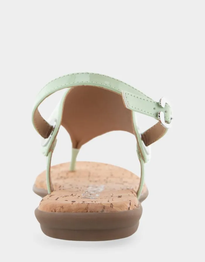 Aerosoles Comfortable Women039s Back Strap Thong Sandal In Gleam Patent Faux Leather Faux Suede Gleam Patent Faux Leather Women Flats