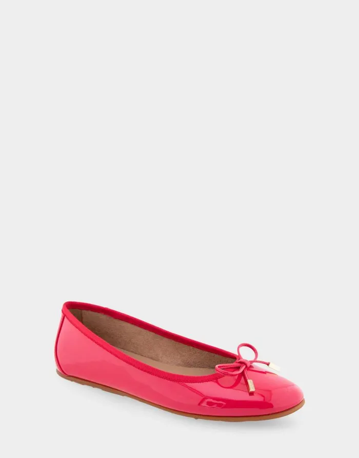 Aerosoles Comfortable Women039s Ballet Flat In Virtual Pink Patent Faux Leather Virtual Pink Patent Faux Leather Women Clogs and Mules