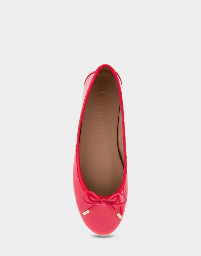Aerosoles Comfortable Women039s Ballet Flat In Virtual Pink Patent Faux Leather Virtual Pink Patent Faux Leather Women Clogs and Mules
