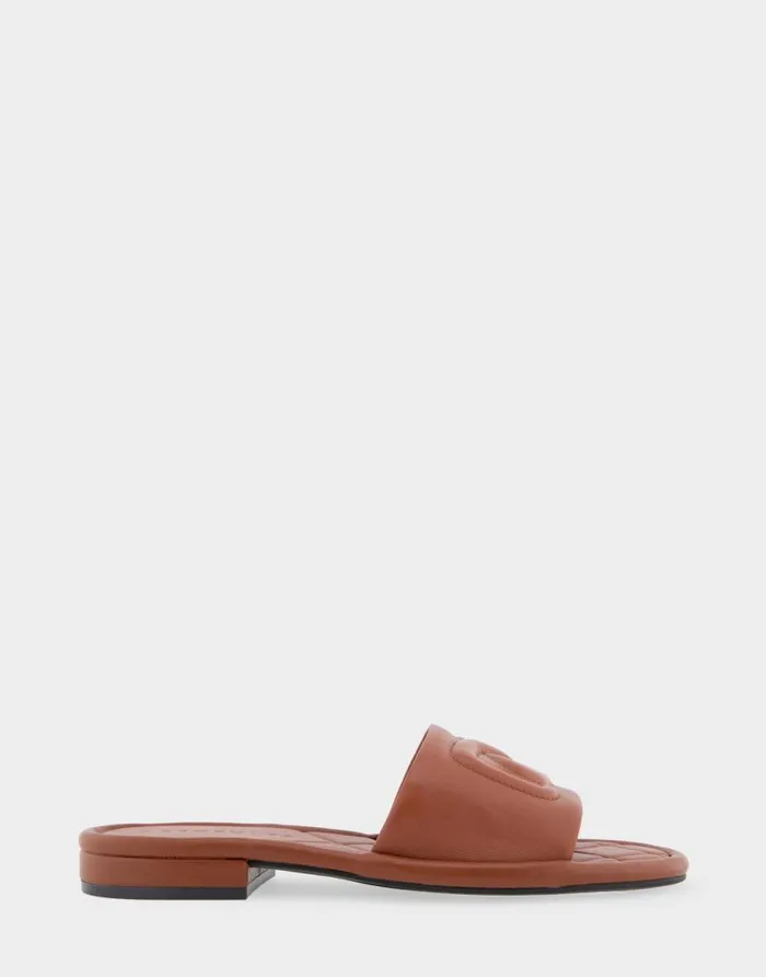 Aerosoles Comfortable Women039s Debossed Chain Link Slide Sandal In Gingerbread Leather Gingerbread Leather Women Clogs and Mules Aerosoles Comfortable Women039s Debossed Chain Link Slide Sandal In Gingerbread Leather Gingerbread Leather Women Clogs and Mules