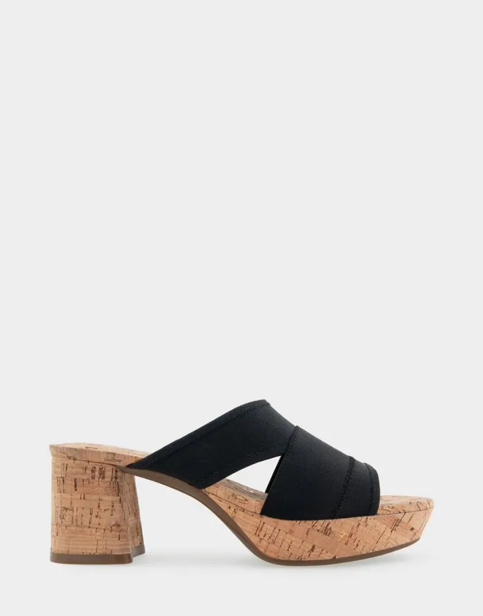 Aerosoles Comfortable Women039s Elastic Slide Platform Sandal In Black Elastic Combo Elastic Fabric Black Elastic Combo Women Platforms Aerosoles Comfortable Women039s Elastic Slide Platform Sandal In Black Elastic Combo Elastic Fabric Black Elastic Combo Women Platforms