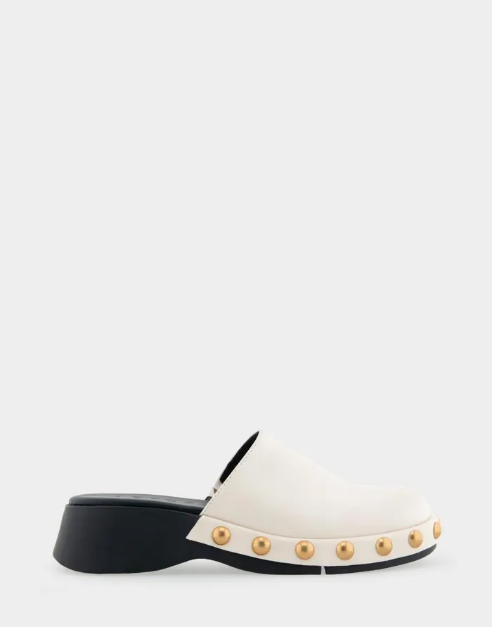 Aerosoles Comfortable Women039s Grommet Detail Clog In Eggnog Leather Eggnog Leather Women Clogs and Mules Aerosoles Comfortable Women039s Grommet Detail Clog In Eggnog Leather Eggnog Leather Women Clogs and Mules