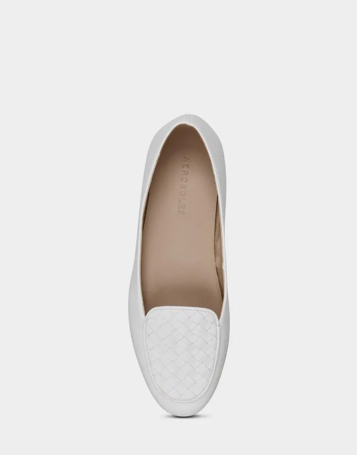 Aerosoles Comfortable Women039s Loafer In White Faux Leather White Faux Leather Women Ballet Aerosoles Comfortable Women039s Loafer In White Faux Leather White Faux Leather Women Ballet