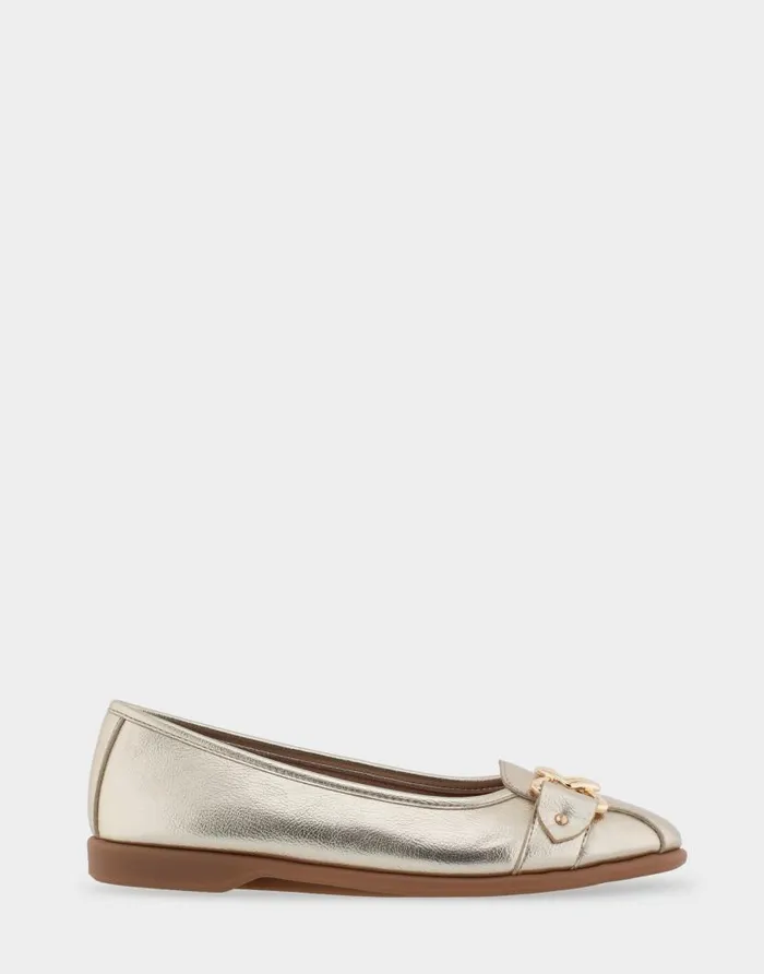 Aerosoles Comfortable Women039s Ornamented Flat In Gold Faux Leather Soft Gold Faux Leather Women Ballet Aerosoles Comfortable Women039s Ornamented Flat In Gold Faux Leather Soft Gold Faux Leather Women Ballet