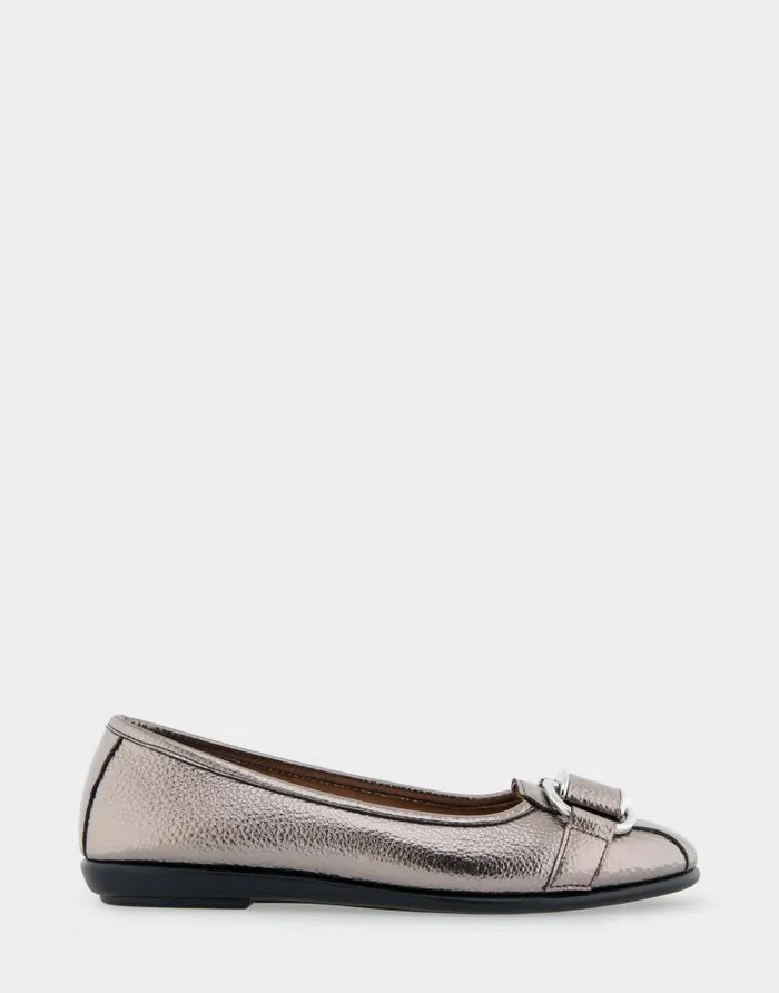 Aerosoles Comfortable Women039s Ornamented Flat In Pewter Faux Leather Pewter Faux Leather Women Wide Width Flats Aerosoles Comfortable Women039s Ornamented Flat In Pewter Faux Leather Pewter Faux Leather Women Wide Width Flats