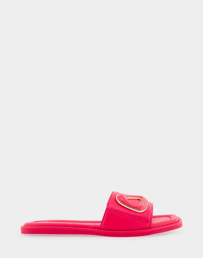 Aerosoles Comfortable Women039s Ornamented Single Band Slide Sandal In Virtual Pink Leather Virtual Pink Leather Women Clogs and Mules Aerosoles Comfortable Women039s Ornamented Single Band Slide Sandal In Virtual Pink Leather Virtual Pink Leather Women Clogs and Mules