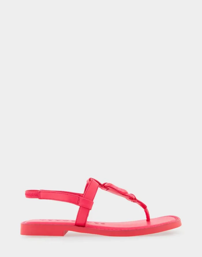 Aerosoles Comfortable Women039s Ornamented Slingback Strap Thong Sandal In Virtual Pink Faux Leather Virtual Pink Faux Leather Women Slides