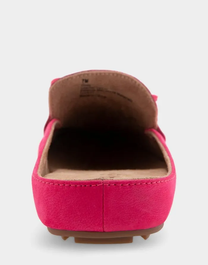 Aerosoles Comfortable Women039s Slip On Driver In Virtual Pink Nubuck Leather Virtual Pink Nubuck Leather Women Clogs and Mules