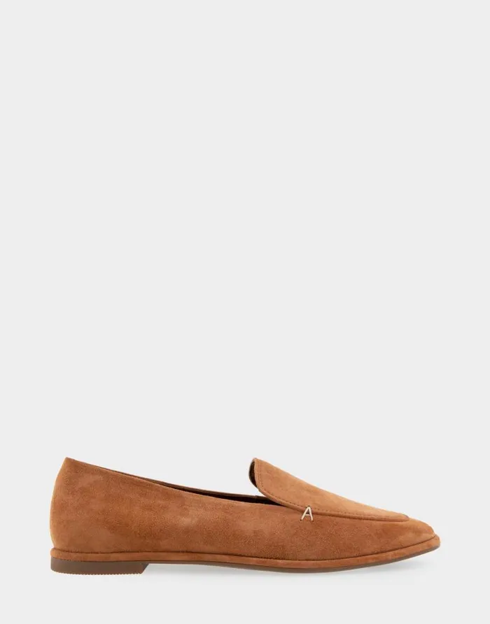 Aerosoles Comfortable Women039s Tailored Loafer In Tan Suede Tan Suede Women Clogs and Mules Aerosoles Comfortable Women039s Tailored Loafer In Tan Suede Tan Suede Women Clogs and Mules