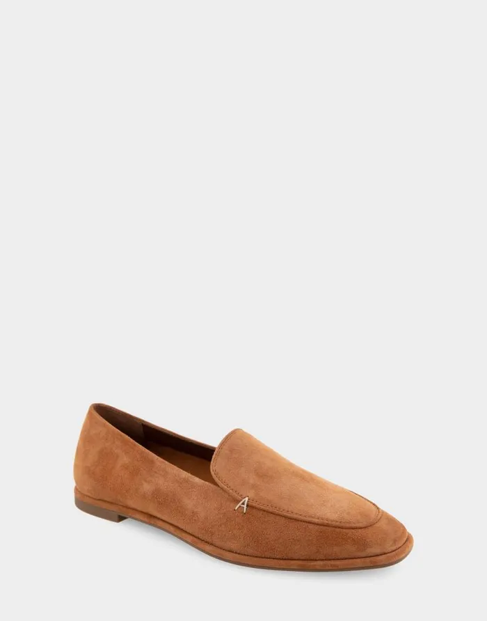 Aerosoles Comfortable Women039s Tailored Loafer In Tan Suede Tan Suede Women Clogs and Mules