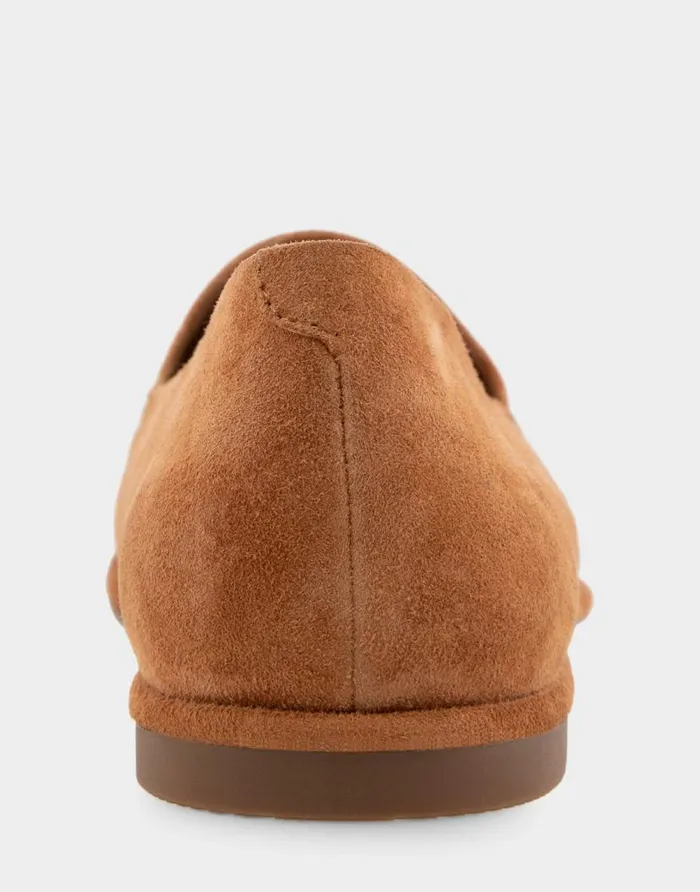 Aerosoles Comfortable Women039s Tailored Loafer In Tan Suede Tan Suede Women Clogs and Mules