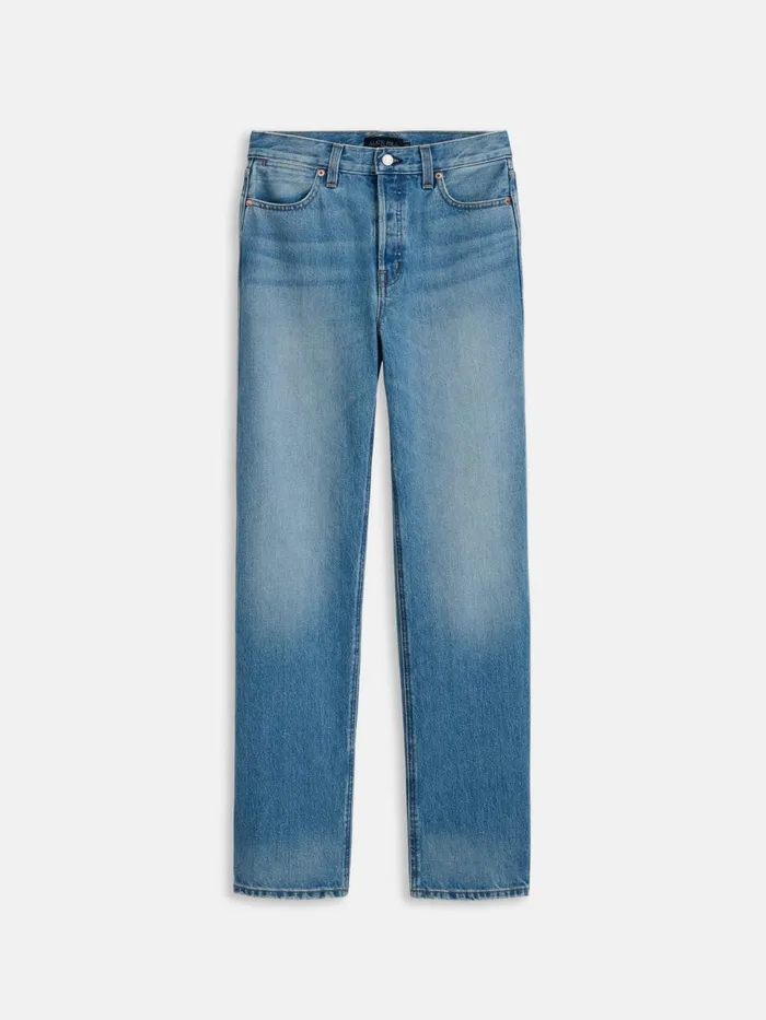 Alex Mill Denim Women Carla High Rise Straight Jean Vintage Light Wash