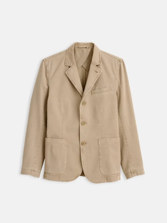 Alex Mill Jackets Coats Men Mill Blazer In Vintage Wash Chino Faded Khaki