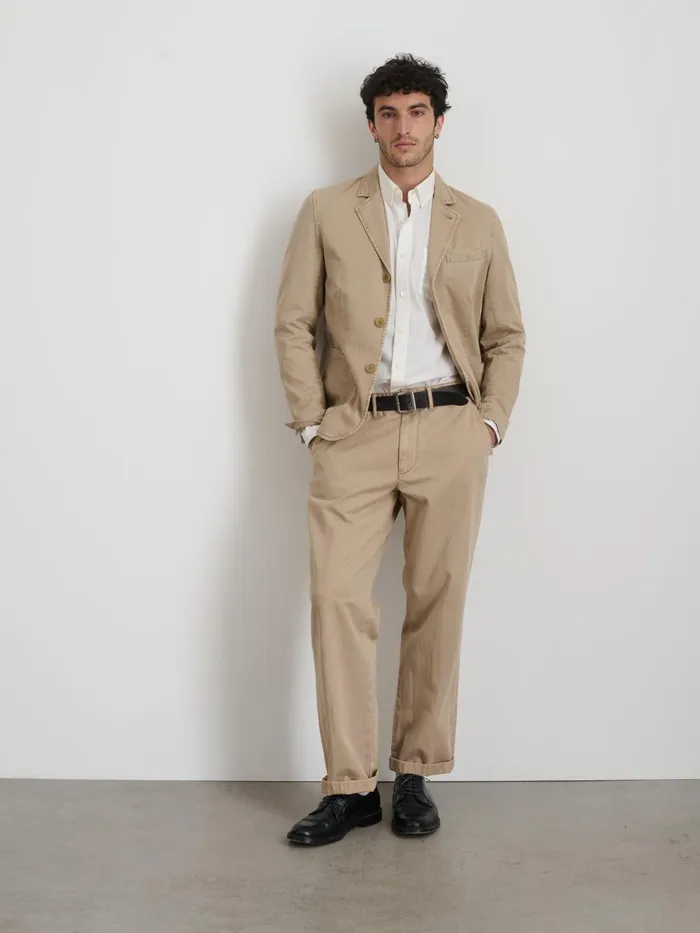 Alex Mill Jackets Coats Men Mill Blazer In Vintage Wash Chino Faded Khaki