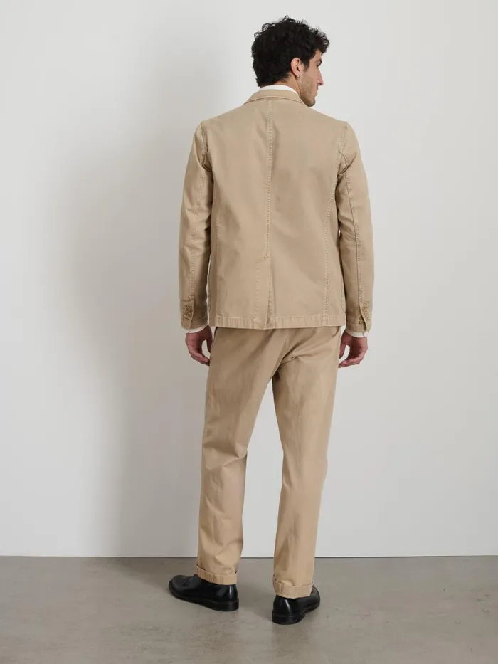 Alex Mill Jackets Coats Men Mill Blazer In Vintage Wash Chino Faded Khaki