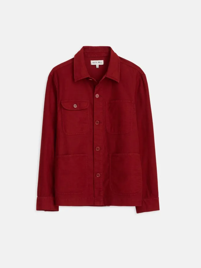 Alex Mill Jackets Coats Men Work Jacket In Chamois Firebrick