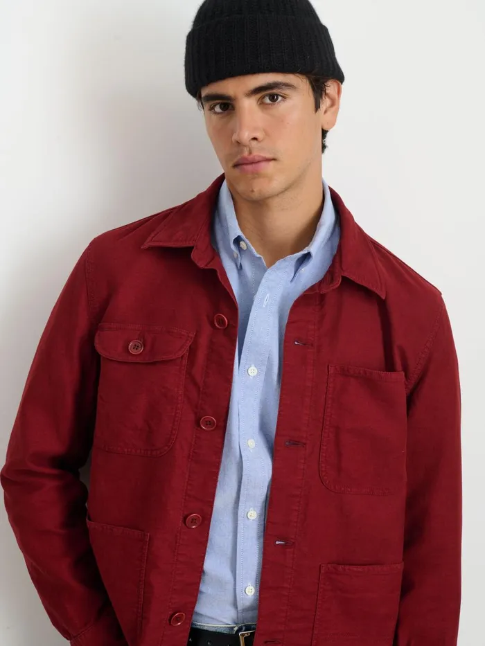 Alex Mill Jackets Coats Men Work Jacket In Chamois Firebrick