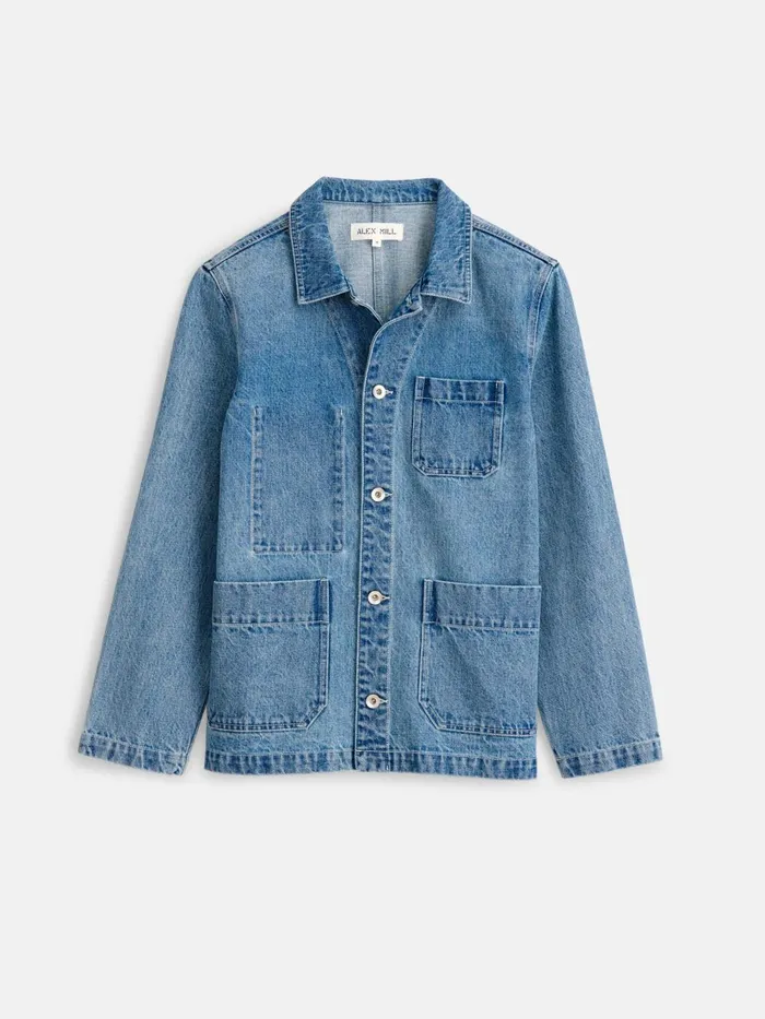 Alex Mill Jackets Outerwear Women Britt Work Jacket In Denim