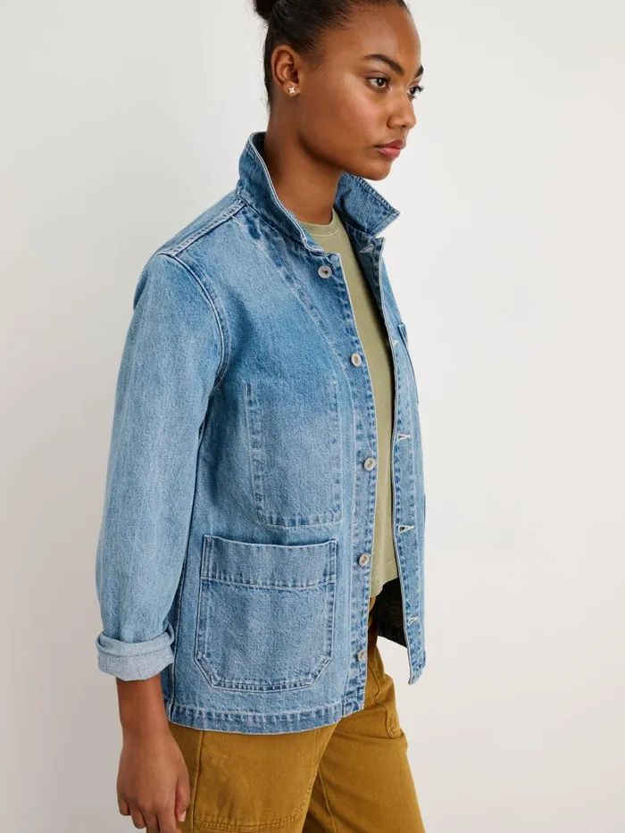Alex Mill Jackets Outerwear Women Britt Work Jacket In Denim