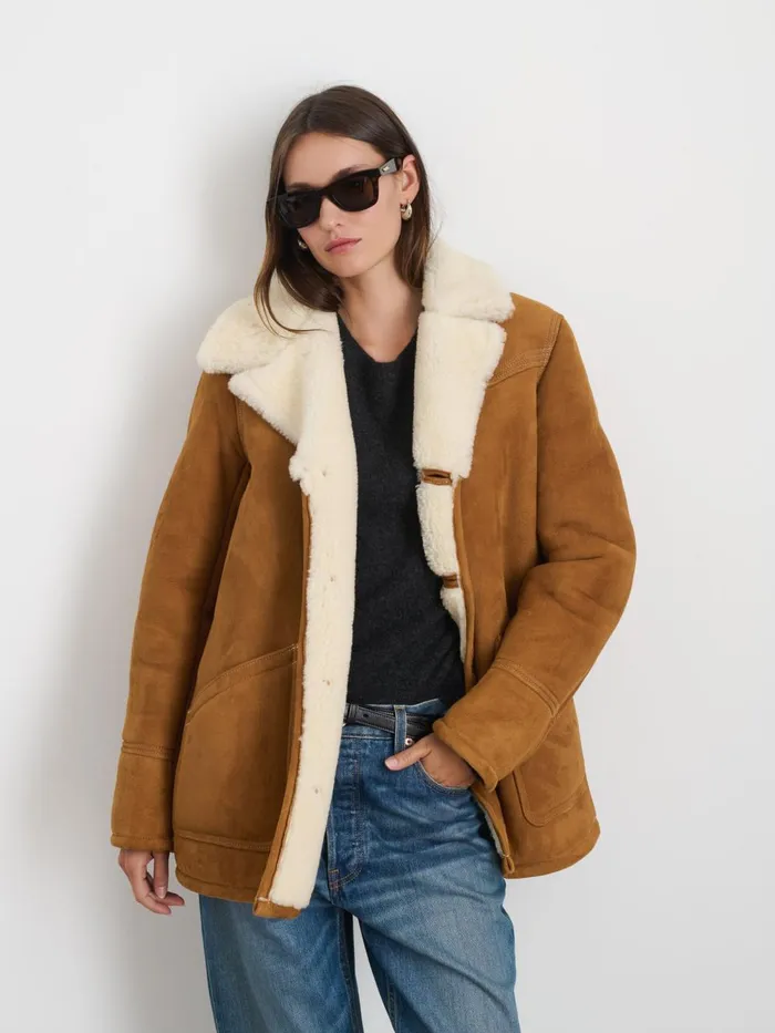 Alex Mill Jackets Outerwear Women Owen Barry Shearling Rodeo Jacket