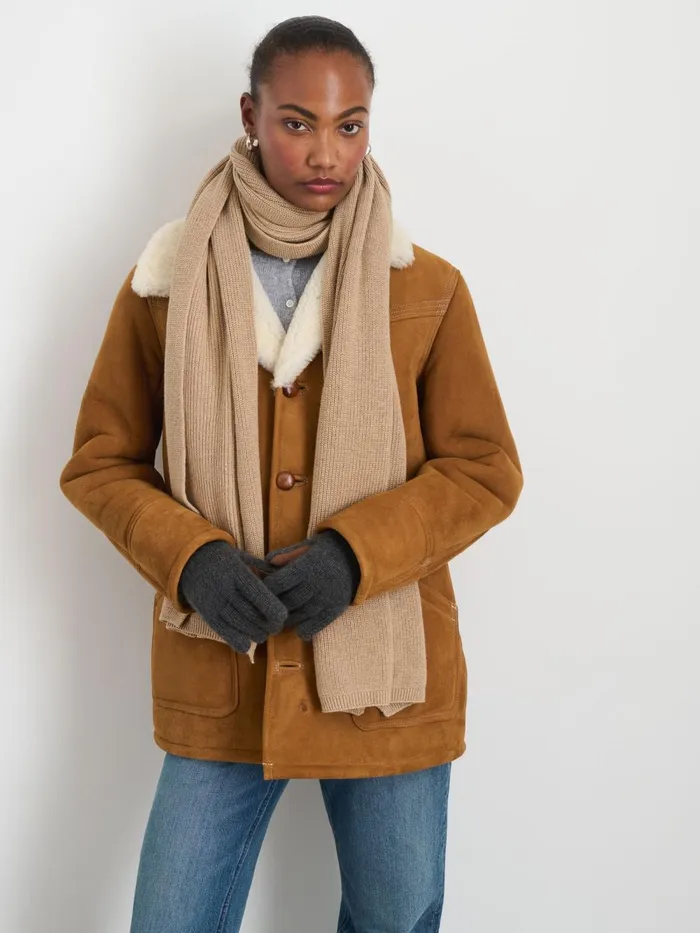 Alex Mill Men Blanket Scarf In Cotton Cashmere Alex Mill Men Blanket Scarf In Cotton Cashmere