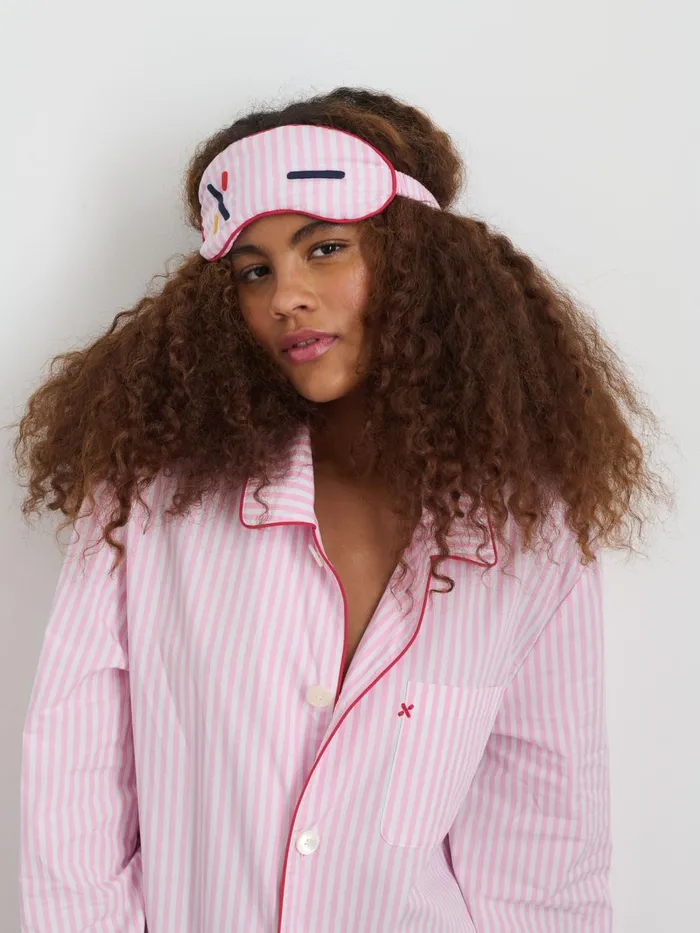 Alex Mill Pajamas Slippers Men P039jimmies Sleep Shirt In Stripe Pink Stripe