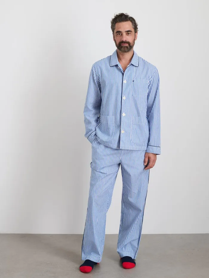 Alex Mill Pajamas Slippers Women P039jimmies Sleep Shirt In Stripe Blue Stripe