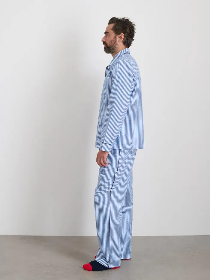 Alex Mill Pajamas Slippers Women P039jimmies Sleep Shirt In Stripe Blue Stripe