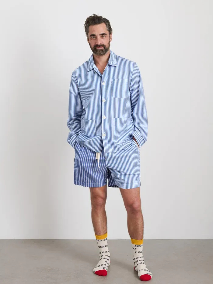Alex Mill Pajamas Slippers Women P039jimmies Sleep Shirt In Stripe Blue Stripe