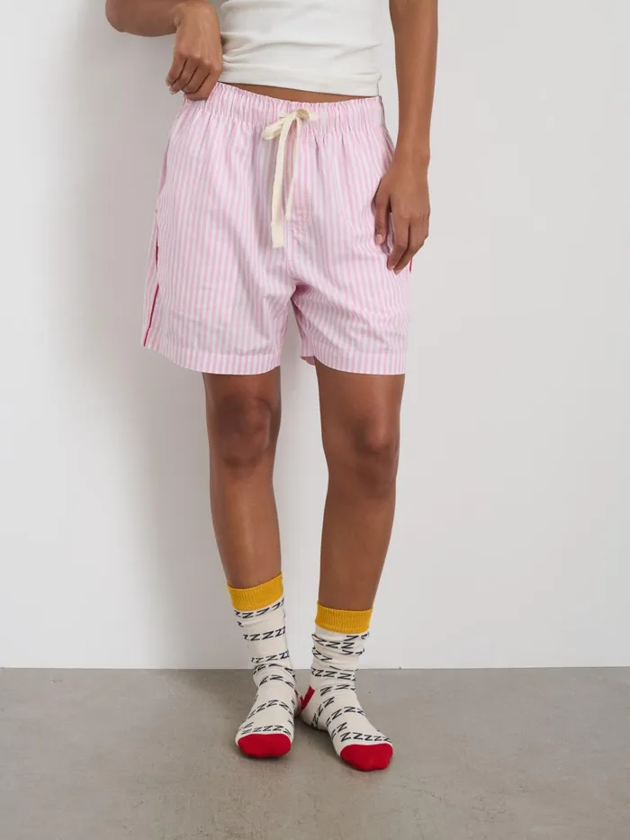 Alex Mill Pajamas Slippers Women P039jimmies Sleep Short In Stripe Pink Stripe