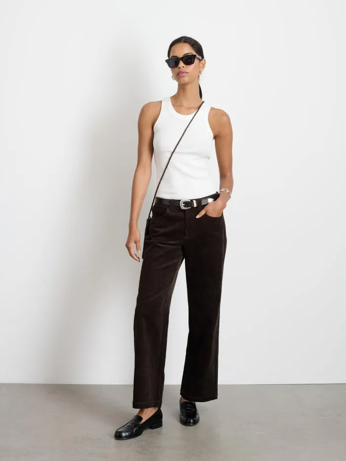 Alex Mill Set Dressing Women Camden Pant In Corduroy Chocolate