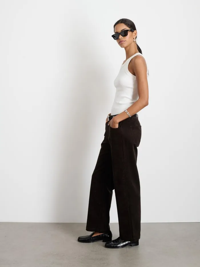Alex Mill Set Dressing Women Camden Pant In Corduroy Chocolate