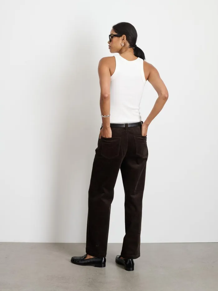 Alex Mill Set Dressing Women Camden Pant In Corduroy Chocolate