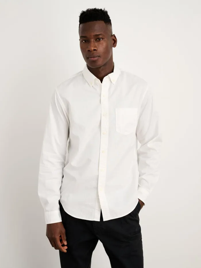 Alex Mill Shirts Men Mill Shirt In Cotton Poplin White