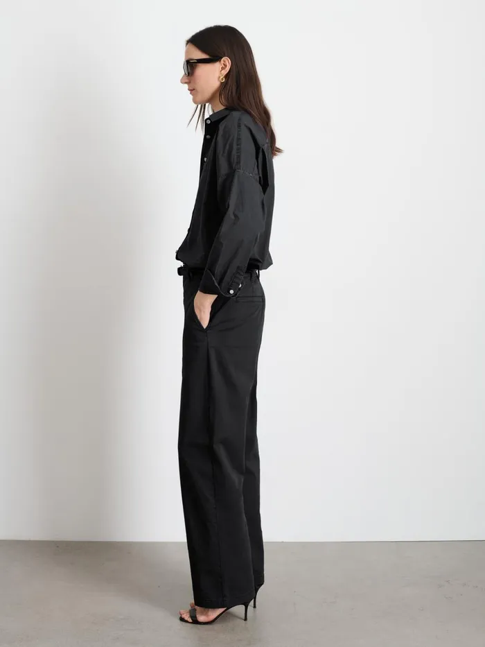 Alex Mill Shirts Tops Women Jo Shirt In Cotton Poplin Rich Black