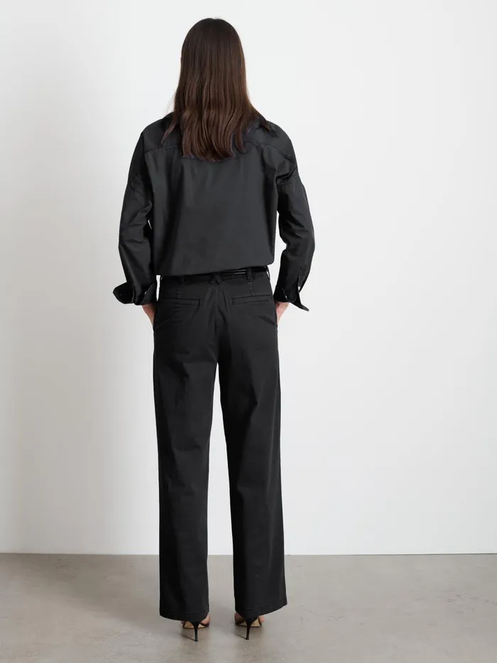 Alex Mill Shirts Tops Women Jo Shirt In Cotton Poplin Rich Black