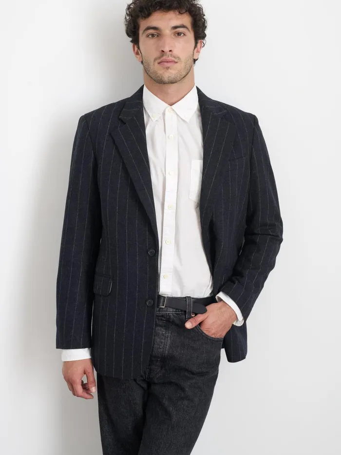 Alex Mill Suiting Blazers Men Grant Blazer In Chalk Stripe