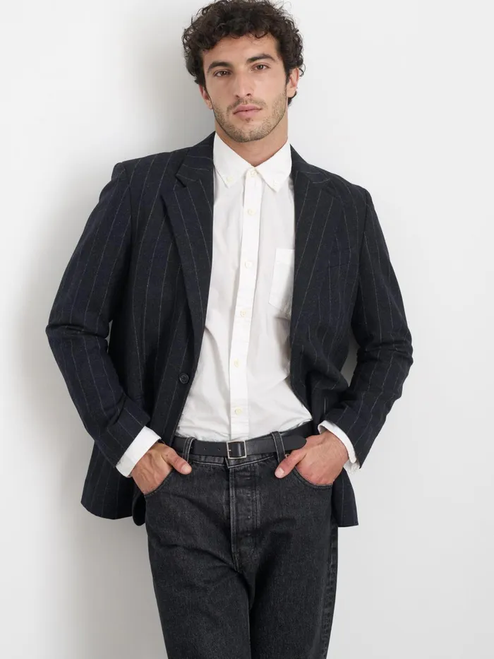Alex Mill Suiting Blazers Men Grant Blazer In Chalk Stripe