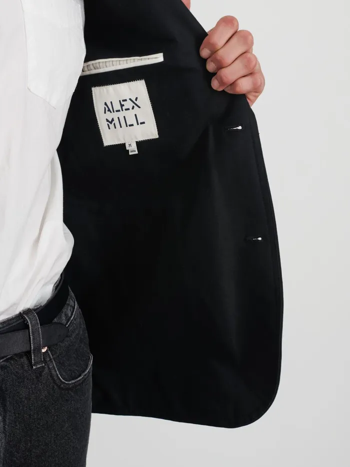 Alex Mill Suiting Blazers Men Grant Blazer In Cotton Twill Anthracite