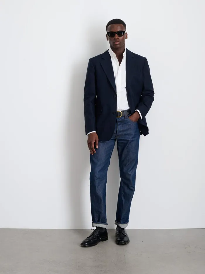 Alex Mill Suiting Blazers Men Grant Blazer In Cotton Twill Dark Navy