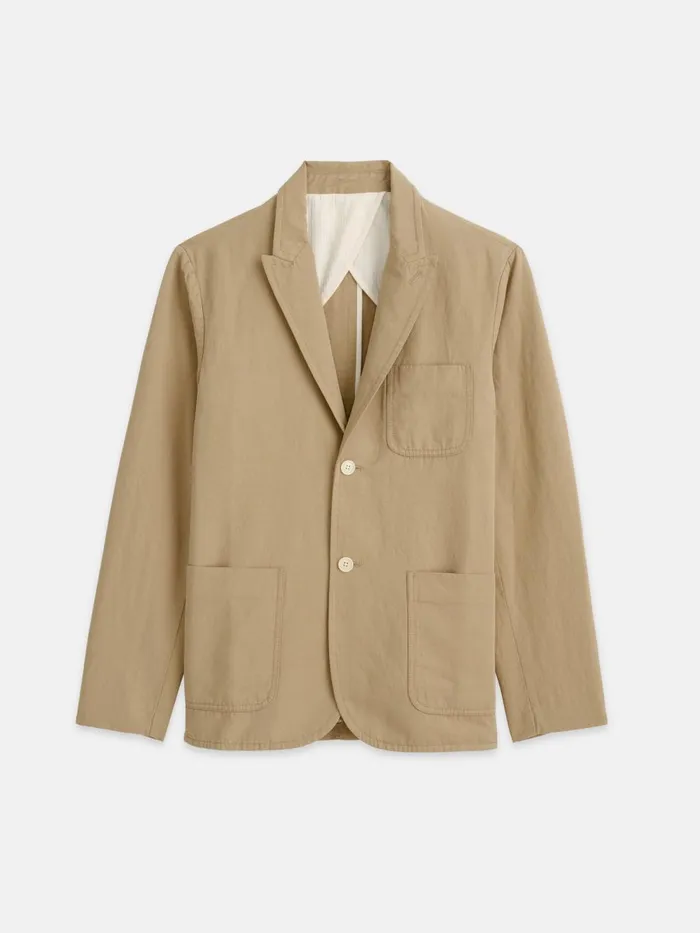 Alex Mill Suiting Blazers Men Mercer Blazer In Cotton Linen Khaki