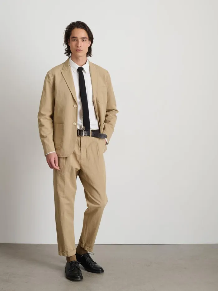 Alex Mill Suiting Blazers Men Mercer Blazer In Cotton Linen Khaki