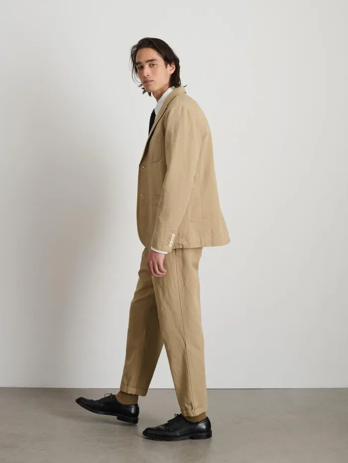 Alex Mill Suiting Blazers Men Mercer Blazer In Cotton Linen Khaki