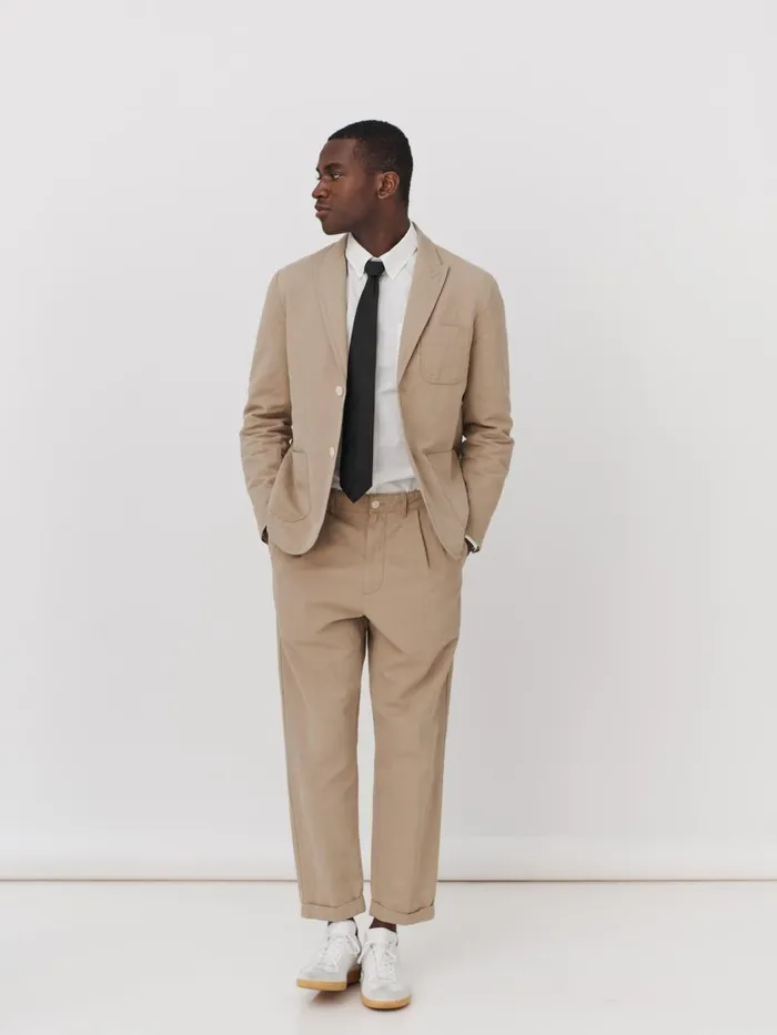Alex Mill Suiting Blazers Men Mercer Blazer In Cotton Linen Khaki